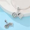 Vergoldetes 925er Silber Spielkonsolen-Kamera Charms Passend für 925er Charms Armband Perlen Schmuck Geschenke für Frauen