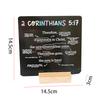 52 Pieces/Set Scripture Memory Cards with Wooden Stand Daily Bible Memory Verse Cards Christian Graduation Cards Faith Gift