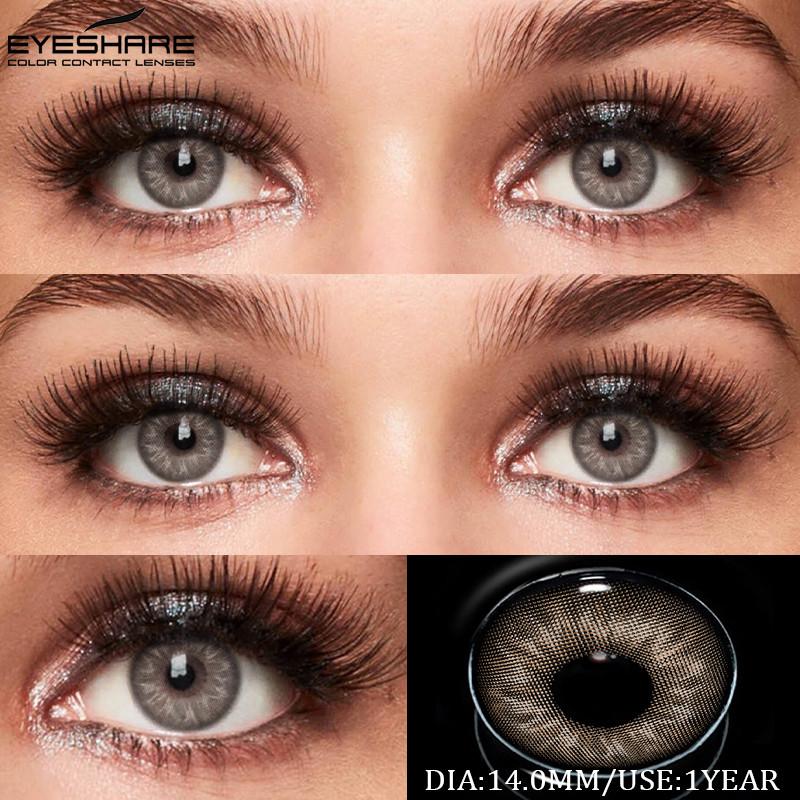 EYESHARE Brussels Series Contact Lenses Colored Gray Lenses Natural Brown Korean Softlens Cosmetics