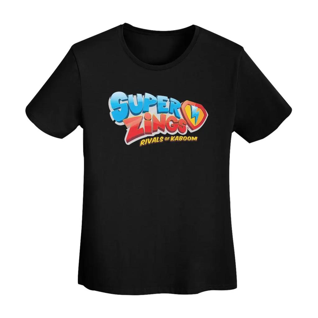 Superthings TShirt Women Short Sleeve T Shirts Crew Neck Streetwear Cotton Summer Tees Streetwear