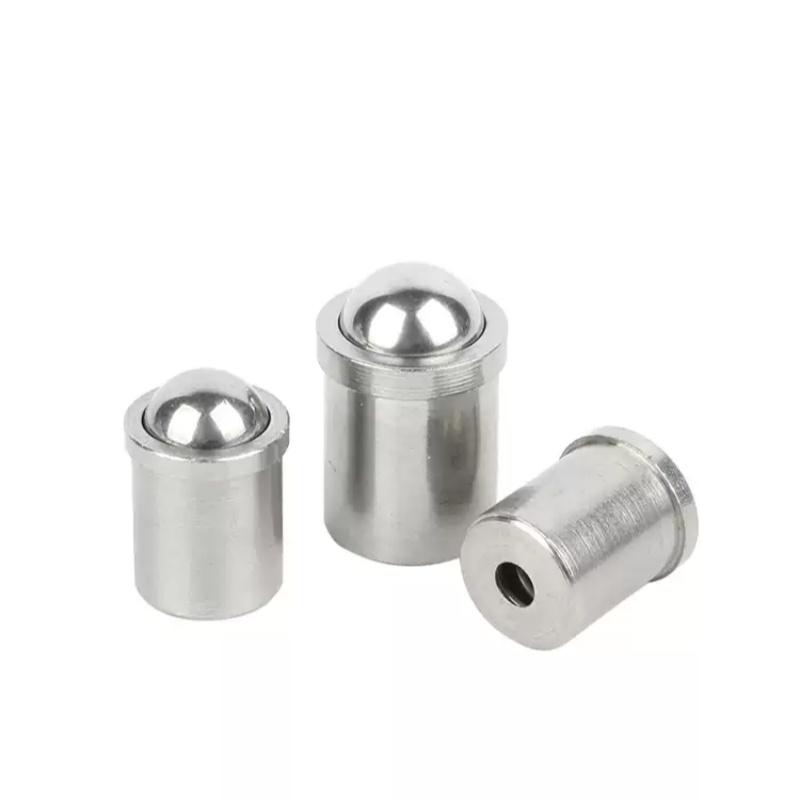 304 Stainless Steel Ball Plungers (D3-D12) - Press Spring, Push Fit, POM Ball