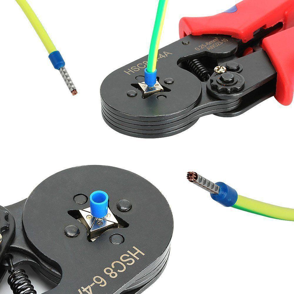Electrician's Quad Crimping Pliers for Copper and Wire Lugs