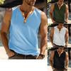 Men's Casual Half-open Sleeveless Undershirt Sports Vest