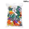 100Pcs Mixed Color CAT5E CAT6 RJ45 Ethernet Network Cable Strain Relief Boots Cable Connector Protective Sleeve Plug Cover