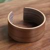 Premium Natural Walnut Wood Cup Sleeve Coffee Mug Protector Insulated Drink Cover Portable Beverage Holder Office Kitchen Bar