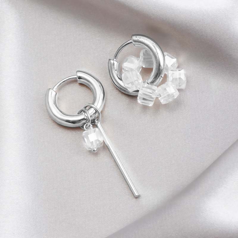 Fashion Metal Pearl Beaded Drop Earrings for Women Vintage Gold Color Geometric Round Ear Buckle Earrings Jewelry Accessories