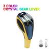 Car Universal Crystal Handle Gear Shift Knob Kit With LED 7 color For Toyota Lada Lexus Mazda VW KIA Interior Accessories
