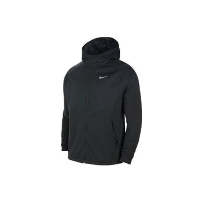 Therma Essential Running Training Fleece-Lined Warm Jacket Men Outerwear Black CV2239-010