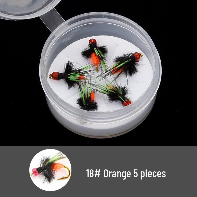 White Strip Fishing Rig: Micro Lure Baits, Mosquito Fly Hooks, Feather Lure, and Imitation Melon Seed Bait