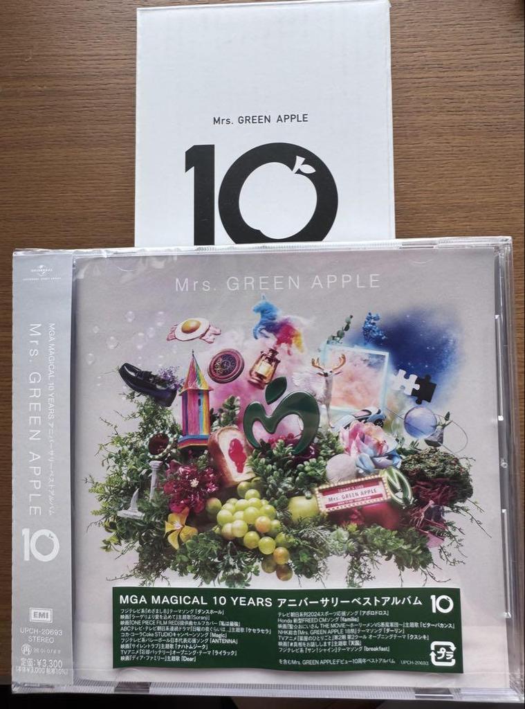 [USED] Mrs. GREEN APPLE 10th Anniversary Best Album + Bonus Tumbler