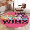 Winx Club Printed Round Rug Carpet Chair Rug Area Rug Entryway Doormats,for Office Chair Living Room Bedroom Kitchen Room.