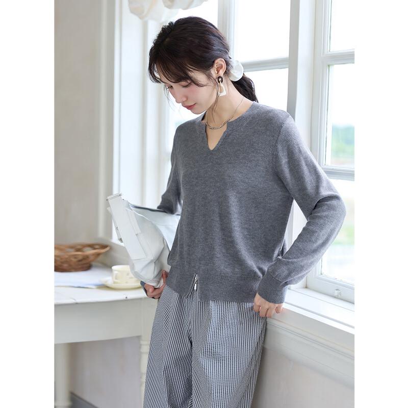 Mokana Women's MKNJD2742 Versatile Long Sleeve Knit Top