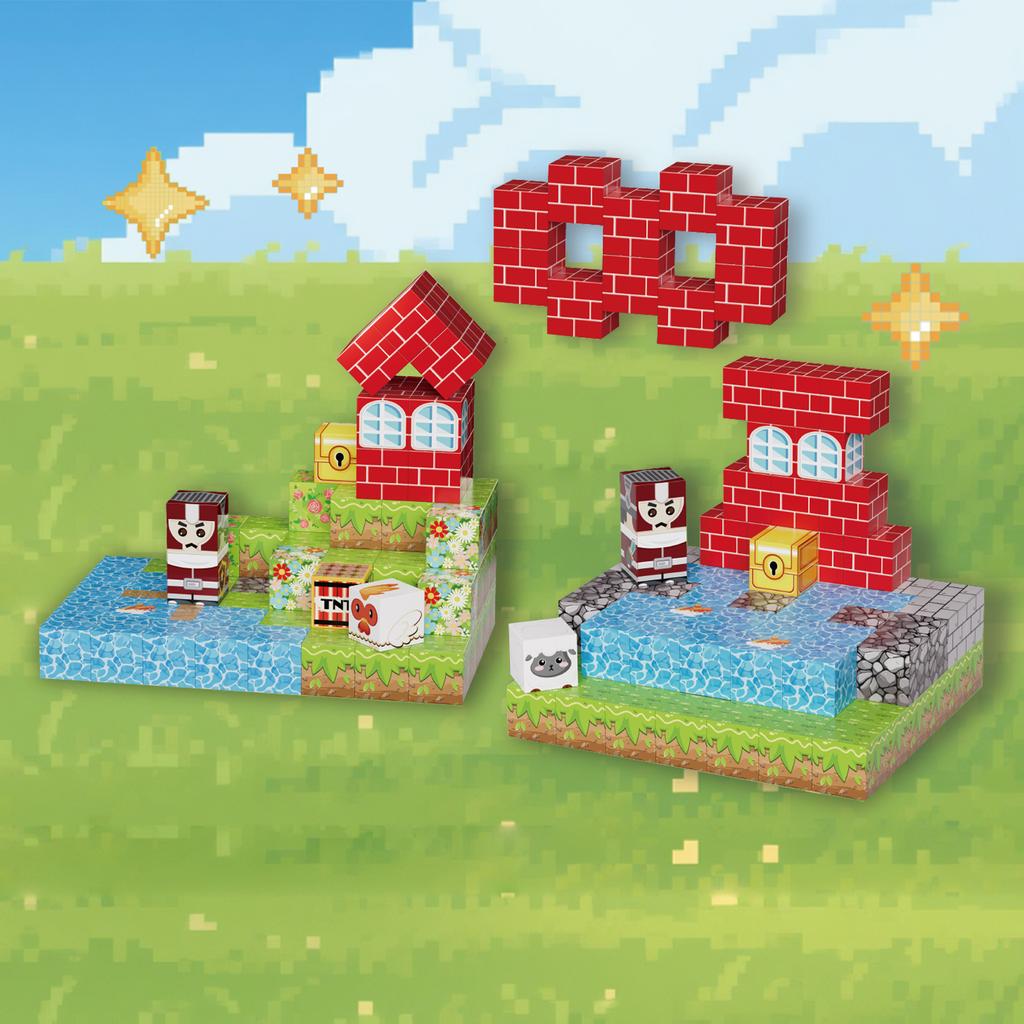 Creative Street View Magnetic Building Block Bricks Architectural Kit Diy Model Kids Tech Toy For Kid Gift