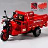Simulation Tricycle Toy Model Inertia Driving Courier Car Realistic Pull Truck Diecast Toys Kids Pull Back Motorcycle Boy Gift