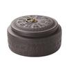 Creative Round Pie-shaped Ceramic Tea Jar Delicate Moisture-proof Sealed Purple Sand Jar Retro Nut Food Storage Container Decor