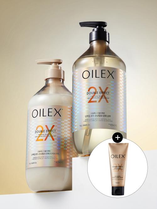 Kerasys Oilex Шампунь-уход двойного действия Выберите 1 л + Бесплатный набор шампуней Oilex Double Effect Shampoo 1L