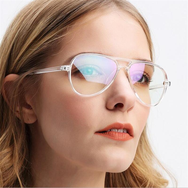 Aspherical Single Lens Oval Prescription Glasses For The Nearsighted PC Frame Cat Eye Myopia Glasses Woman 0 -0.5 -0.75 To -6.0
