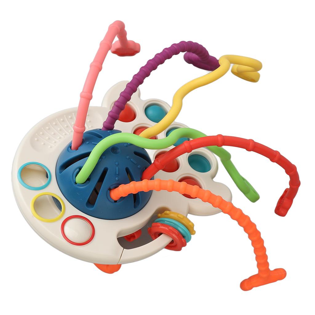 Silikonová dětská tahací hračka Interaktivní Rozvoj jemné motoriky Prořezávání zoubků Senzorická hračka