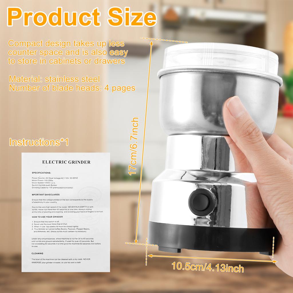 Hand Crank Grain Mill Rustproof Manual Corn Mill Grinder Machine Multifunctional Nut Grinder for Nut Spice Wheat Coffee Kitchen