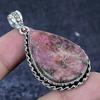 Natural Rhodonite Gemstone 925 Sterling Silver Jewelry Pendant 2.17" r5T62