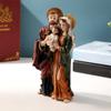 Resins Catholic Holy Family Statue Christmas Home Decors,Renaissances Sculptures Tabletop Centerpieces for Living Room