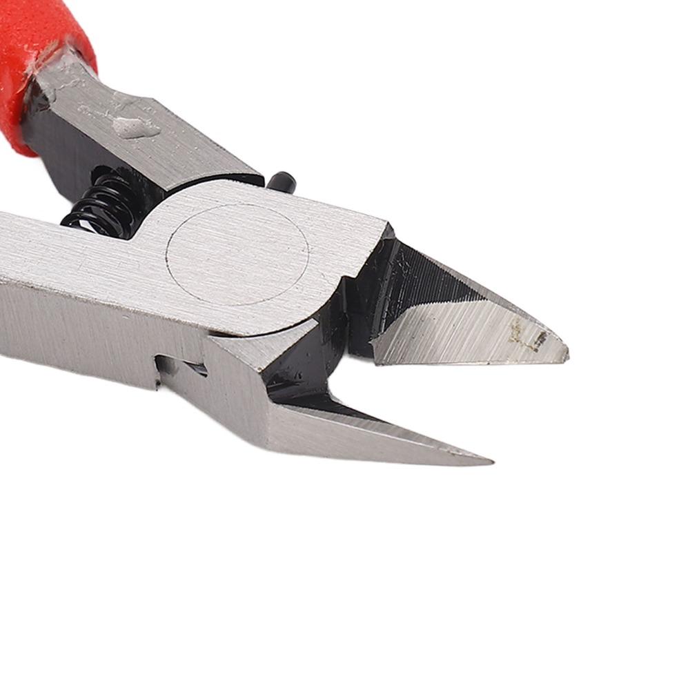 Chrome-Vanadium Steel Side Cutters Reset Spring Wire Cutting Pliers  For Electronics Repair