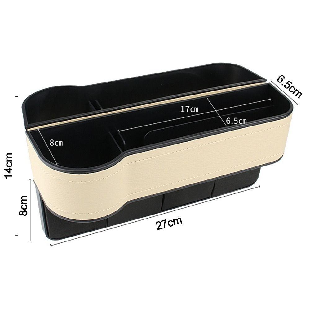 Storage Rack Car Storage Organizer PU Leather Car Cup Holder Car Seat Gap Storage Box  Universal