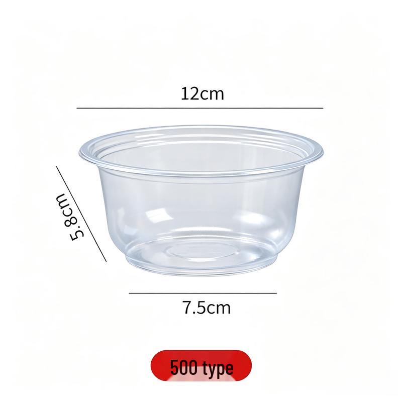 ChuZhou Thickened 380ml Disposable Bowl Food Container, 50-Count (No Lid)