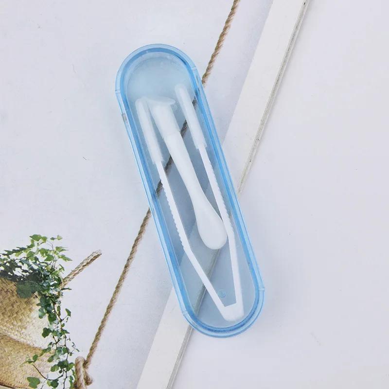Candy Color Contact Lens Tweezers Women Men Portable Small Contact Lense Case Box Cute Plastic Mini Suction Stick for Lenses