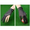 1Pc Left Hand Billiards Glove Three Finger Snooker Billiard Glove Non Slip Stickers Elasticity Billiard Training Gloves