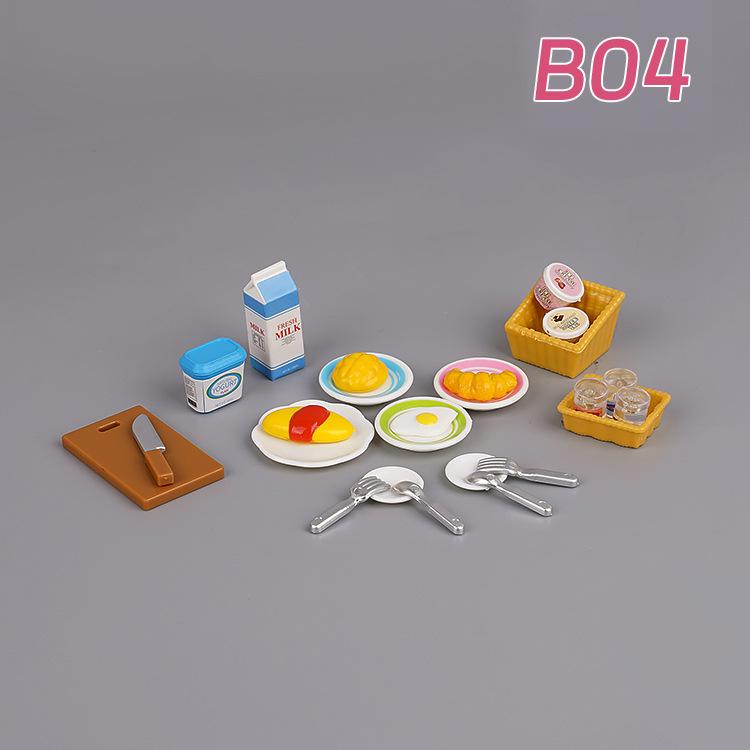 Animal Family Mini Rabbit Doll House Children'S Play House Simulation Furniture Set Doll House Girl Toys