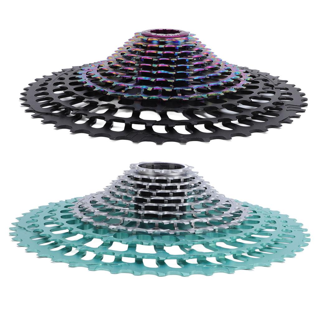 Mountain Bike Cassette 12 Speed Low Noise Hollow Design Aluminum Alloy Lightweight Cassette Sprocket