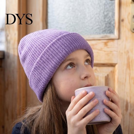 Soft Knitted Hats for Boys Girls Kids Winter Hat, Warm Solid Color Beanies Cap, Windproof Durable Stretch Knit Hat Outdoor Play Daily Wear Adjustable