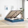 VidaXL Ottoman Bed Frame Without Mattress Dark Blue 140x200 Cm Velvet, Bed Frame, Ottoman Bed Frame, Bed Frame 3310971