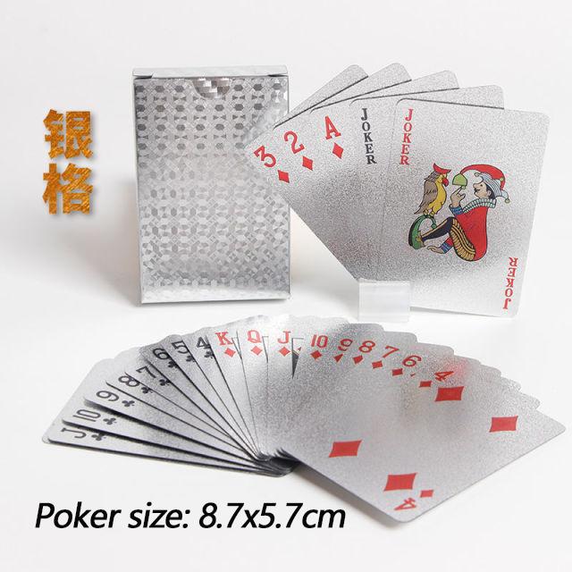 Black Gold A Deck Of Plastic Waterproof Playing Card Group Poker Suit Creative Magic Board Game Gathering Toy Entertainment Gift