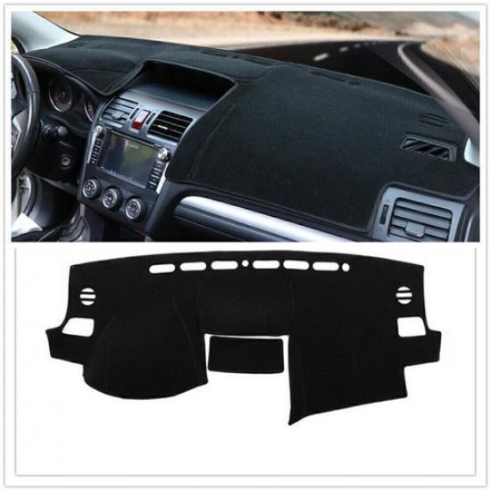 1pc Black Dashmat Dashboard Mat Cover Anti-Sun For Subaru Forester XV 2013-2016