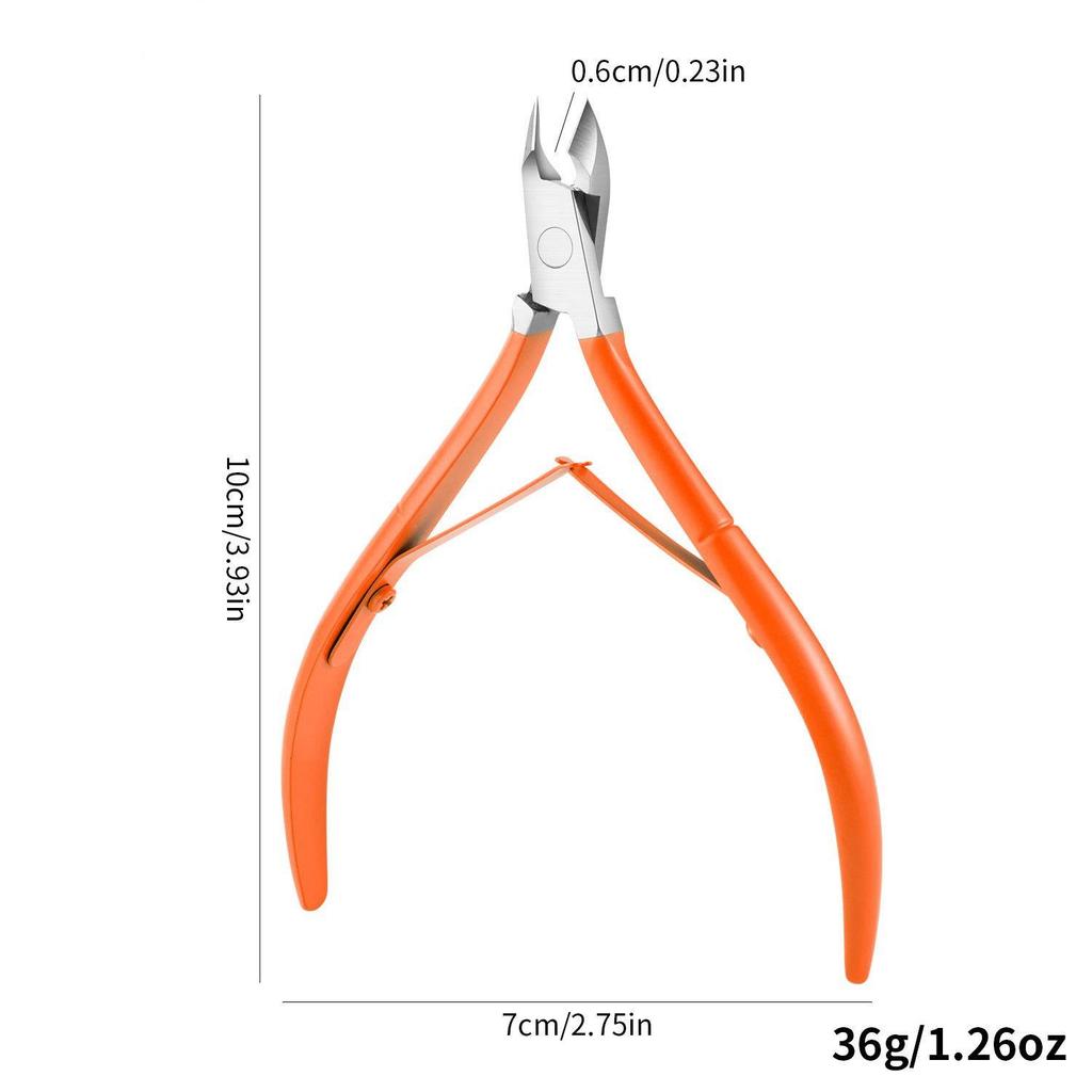 D501 Stainless Steel Cuticle Nipper & Hangnail Remover Set - Gray Manicure Tool