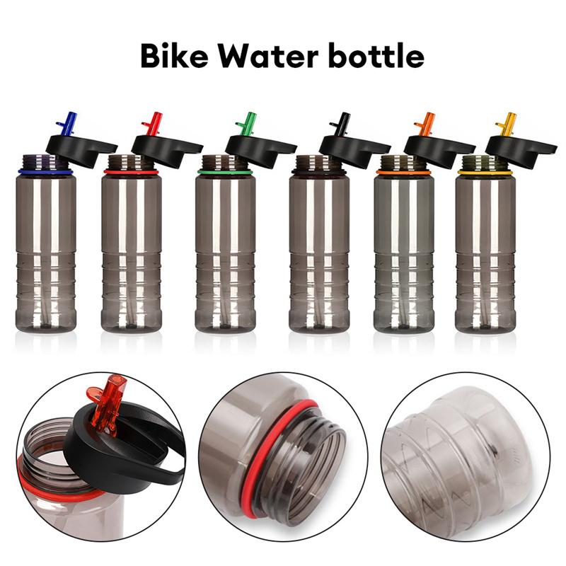 Sports Straw 800ml Water Bottle Leakproof Bpa Free Large Outdoor Fitness Bicycle