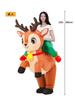Lhyxuuk Christmas Funny Inflatable Kigurumi Costume with Perfect for Christmas Party and New and Holiday One Size Fits All Costume, Fan, Parties,