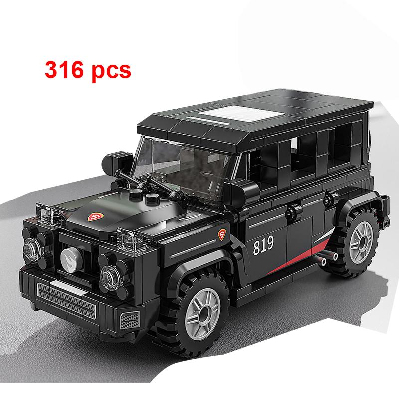 Technical Car Speed  Racing Vintage Car Building Blocks Sports City Vehicle Car Garage Off-road MOC Creative Toys