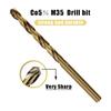 13/19/25Pcs Hss M35 Cobalt High Speed Steel Twist Drill Bit Tool Set Of Drills Accessories For Metal Stainless Steel Drilling