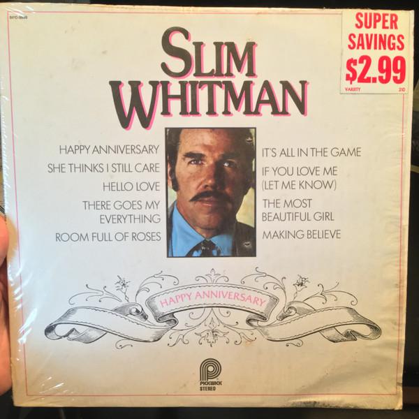 

LP Record SLIM WHITMAN - Happy Anniversary SPC3590 Pickwick 1977 US Folk Used