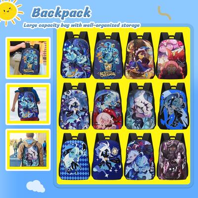 Cartoon Printing Casual Shoulder Bag Junior High School Students Large Capacity Backpacks