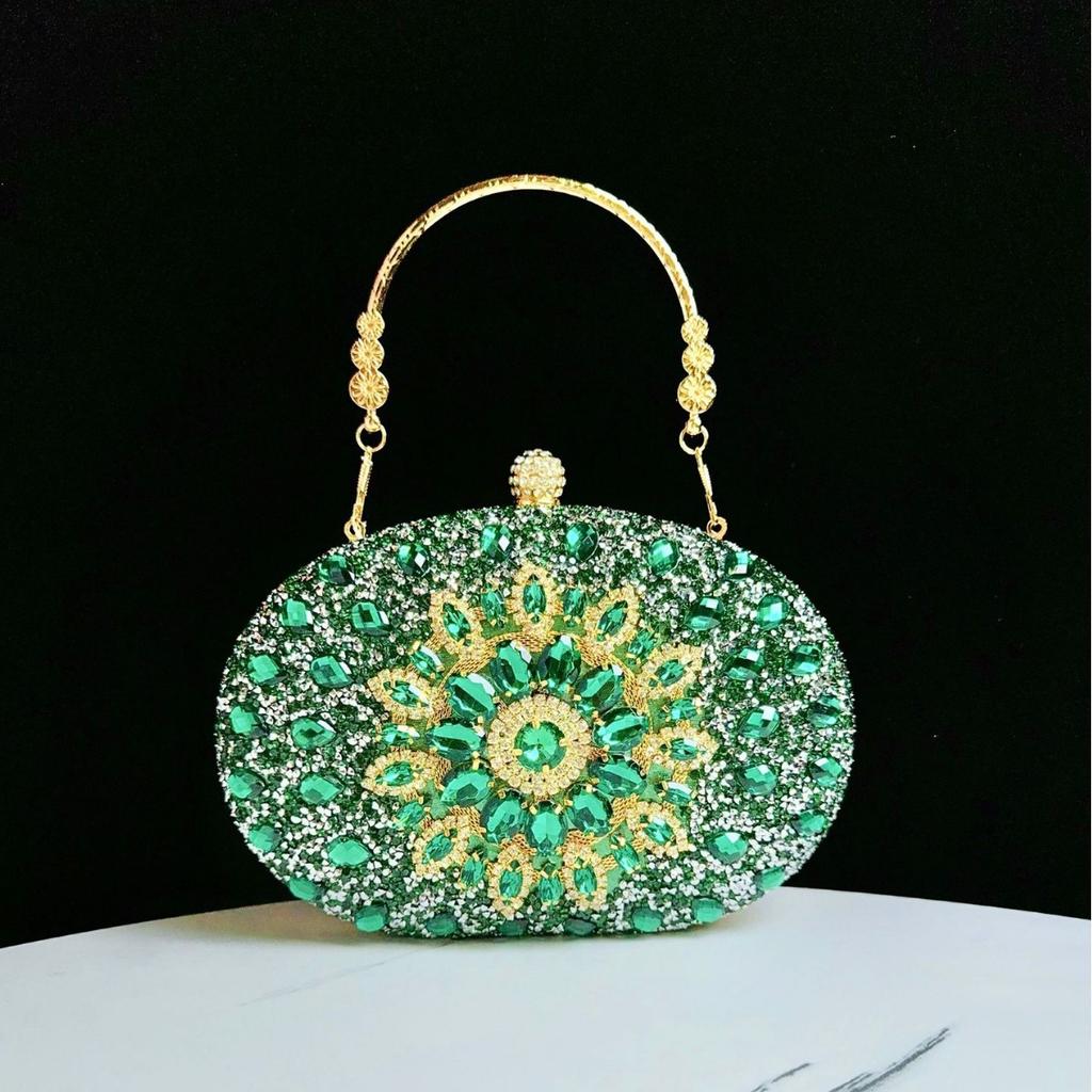 Sparkly Rhinestone Clutch Purse – Sunflower Crystal Handbag for Women, Wedding Party Evening Bag, Prom Bridal Dinner Clutch