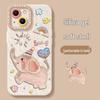iPhone 17 Elephant Oil Painting Case; Also Fits 16 Pro Max, 15 with Lanyard, 14 Hot, and 13 Soft Models