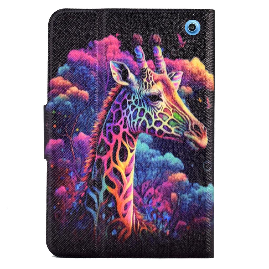 A2 Für Amazon Fire HD 10 (2023) Hülle Muster Bedrucktes PU-Leder Tablet-Hülle mit Kartenfächern