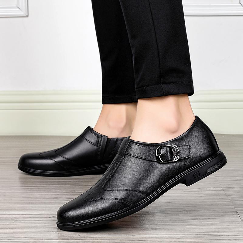 Sapatos oxford masculinos com cadarço Outono Couro Genuíno Moda Masculina exterior Casual de Negócios Sapatos Masculinos respirável Sapatos de Trabalho Robustos homem