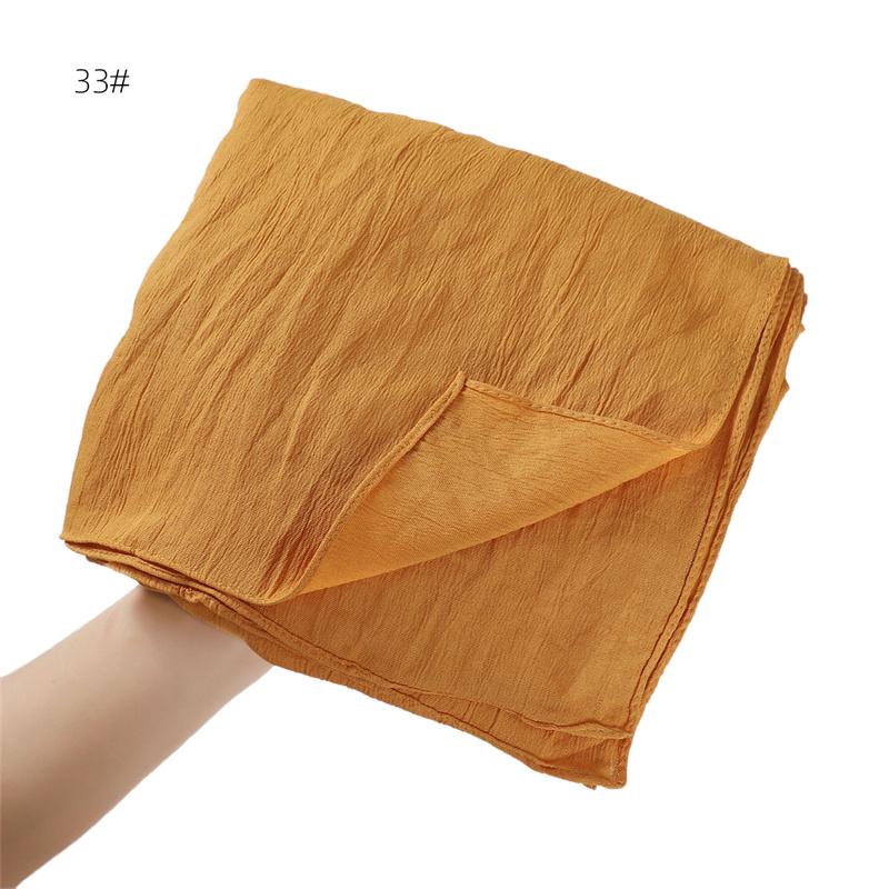 Ladies New Large Size Solid Color Abaya Accessories Casual Hijab Soft Headscarf Breathable Headband Classic Turban