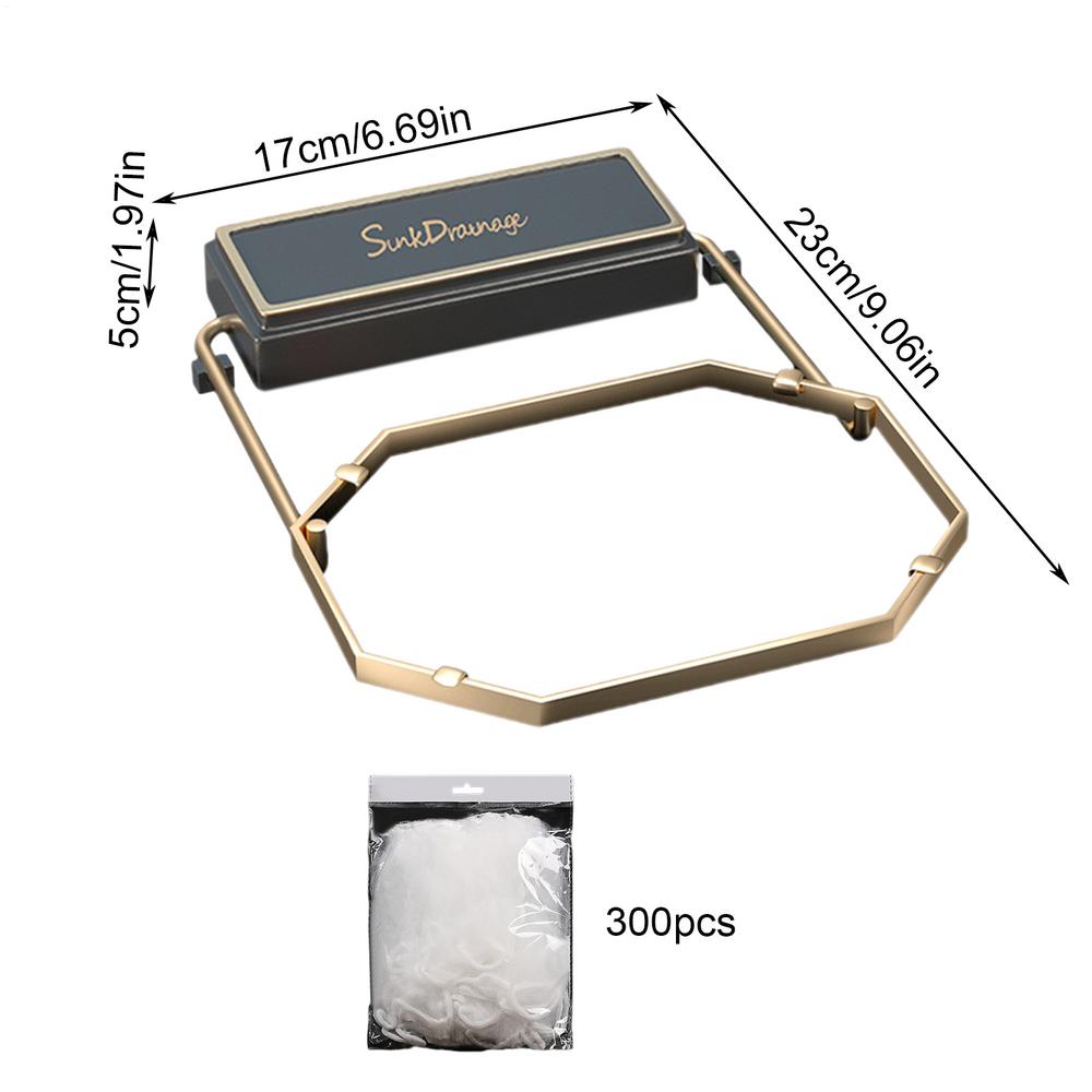 Drain Basket Strainer For Sink Sink Drain Rack With 300 Filters Multifunctional Sink Filter Mesh Bag Drain Stopper Kitchen Drain