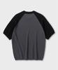 NONBLANK Raglan Hs Knit_Dark Grey/Black